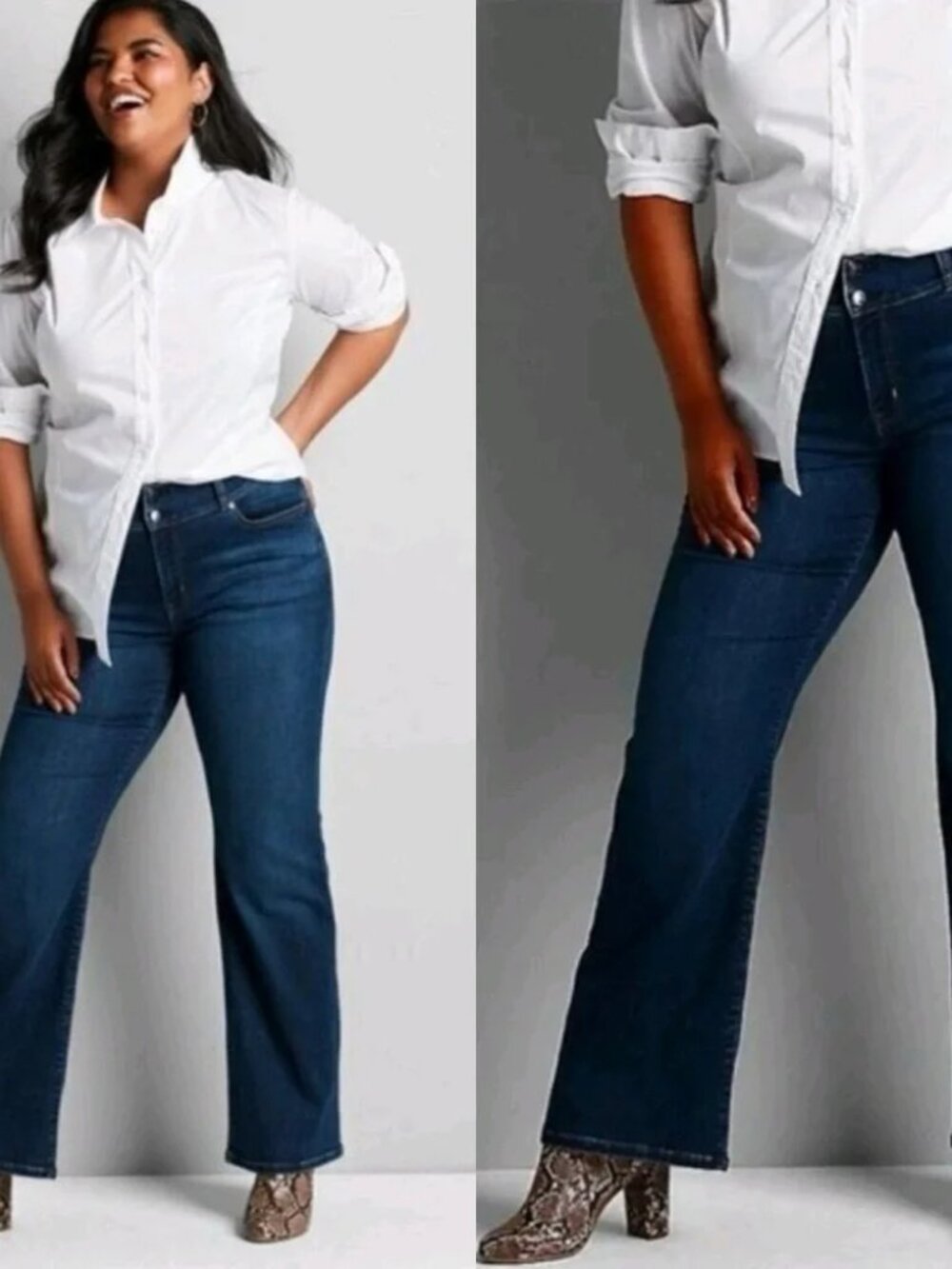 Lane Bryant High Rise Essential Stretch Boot Cut Jeans 24